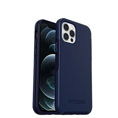 Image de Otterbox Symmetry+ Coque pour iPhone 12 Pro Max avec MagSafe, Antichoc, Anti Chute, étui de Protection Fin, supporte 3 x Plus Chutes Que la Norme Militaire, Bleu