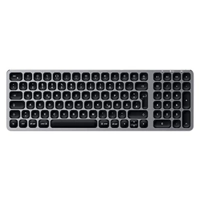 Image de Satechi ST ACBKM DE clavier Bluetooth QWERTZ Allemand Noir, Gris Neuf