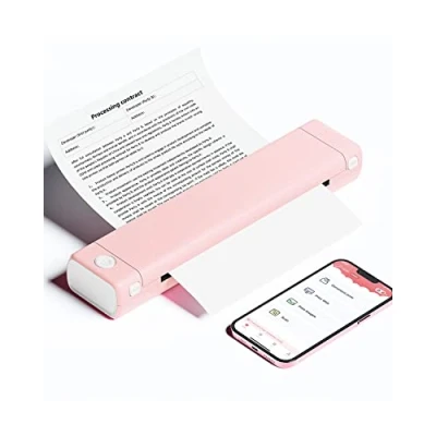 Image de Phomemo M08F A4 Imprimante Thermique Portable sans Fil Bluetooth IImprimante Encre pour Phone et PC, Prend en Charge Papier