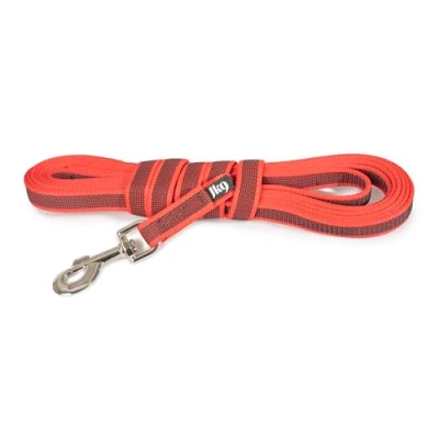 Image de JULIUS K 9 Correa IDC Color and Gray, Caoutchouc, Rouge Gris, 20 mm x 5 m