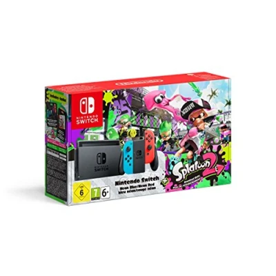 Image de Switch &amp; Splatoon 2 console de jeux portables 15,8 cm (6.2 ) 32 Go Wifi Noir, Bleu, Rouge Neuf