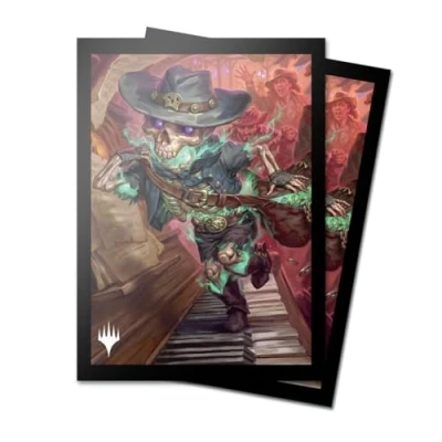 Image de Ultra PRO Magic : The Gathering Outlaws of Thunder Junction 100ct ChromaFuion pochettes pour cartes de taille standard Tinybones, protégez et stockez vos jeu, MTG,