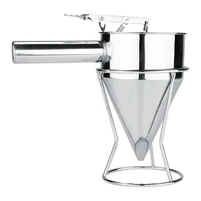 Image de Fdit Entonnoir à Piston Pâtisserie en Acier Inoxydable Cuisson Waffle Distributeur de Pâte Pancake Maker Outils pour Usage Domestique Cuisine Bakery
