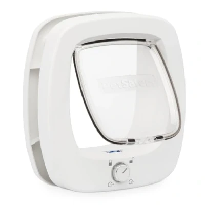 Image de PetSafe Chatière pour Grands Chats, Petits Chiens et foyers abritant Plusieurs Animaux Verrouillage à 4 Positions Push &amp; Turn battant Fermeture en Douceur Plus de sécurité