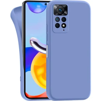 Image de MyGadget Coque pour Xiaomi Redmi Note 11 Pro 5G Case TPU Souple &amp; Soft Cover Protection Extra Fine Légère Étui Coloré Anti Choc et Rayures Bleu