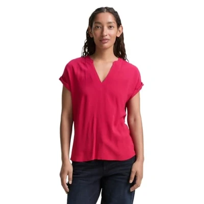 Image de TOM Tailor EASY Shape Tshirt imprimé, Femme, Taille: 36, Raspberry red