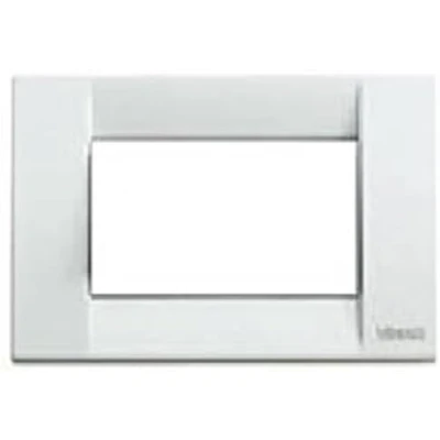 Image de VIMAR série Idea Plaque Classica 3 Module métal blanc