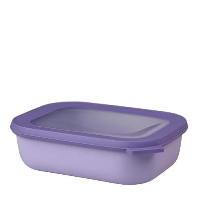 Image de Mepal Bol multi usage rectangulaire Cirqula Nordic lilac capacité 1000 ml couvercle amovible incassable étanche stockage au congélateur, à froid passe lave vaisselle