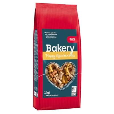 Image de MERA Bakery Puppy Bone Mix (1kg), friandises pour chiens l&#039;entraînement ou comme collation, à base d&#039;ingrédients naturels, biscuits cuits doucement