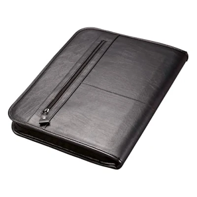 Image de Porte document anneaux LIMONE ALASSIO A4 Cuir Nappa Noir