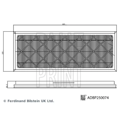 Image de BLUE PRINT ADBP250074 Kit de filtres, air d’habitacle TESLA: Model Y