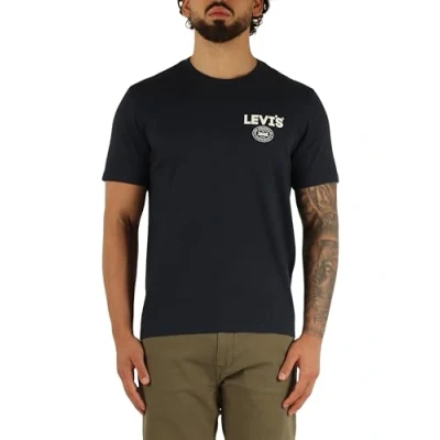 Image de Levi&#039;s Graphic Crewneck TEE Tshirt imprimé, Homme, Taille: Medium, Navy