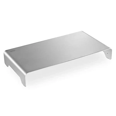 Image de DIGITUS Rehausseur d&#039;écran Design en Aluminium Support Charge Max. 10 kg Non Glissant Argenté, Large