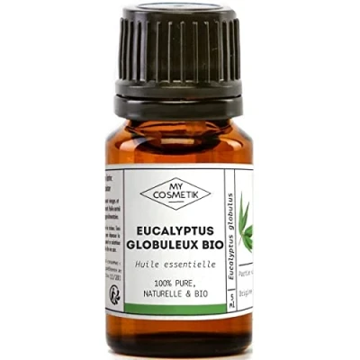 Image de MY COSMETIK Huile Essentielle d&#039;Eucalyptus globuleux BIO AB Issue de l&#039;agriculture Biologique Chémotypées HEBBD/HECT 100% pure et naturelle Certifié ECOCERT Fabriqué en France 5 ml