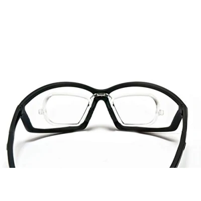 Image de Bertoni Lunettes Sport de Vue avec Clip pour Verres Correcteurs Cyclisme VTT MTB Moto Ski Running AF100 Italy (Transparent)