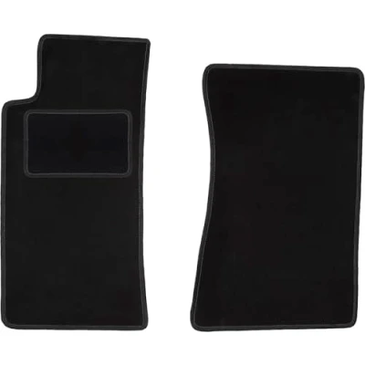 Image de Wielganizator Tapis de Voiture Convient pour Mazda MX 5 II NB Cabrio 1998 2005 Velours Accessoires Pratique 2 Pièces Noir