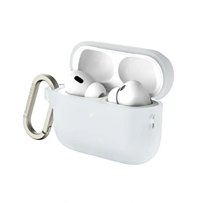 Image de RhinoShield Coque avec Mousqueton Compatible Apple [ AirPods Pro 2 ] Protection de qualité Militaire Contre Les Chocs, résistante aux Rayures, Chargement sans Fil [Transparent, Standard Set]