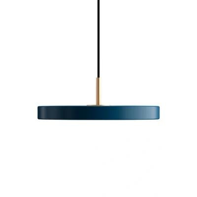 Image de UMAGE Asteria mini suspension laiton bleu pétrole