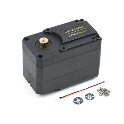 Image de 30KG Servo de Bus Série Servomoteur ST3215 Couple élevé Metal Gear Motor avec 360 Encodeur Magnétique Programmable Haute Précision, Rétroaction Bidirectionnelle, Servo/Moteur Dual Modes
