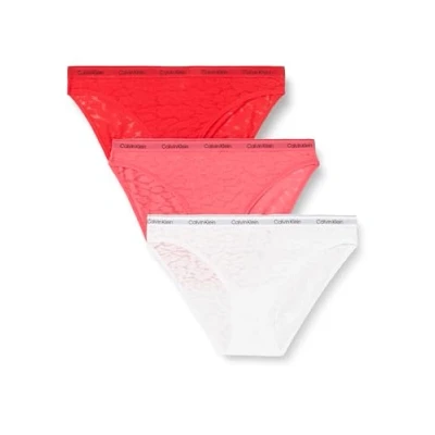Image de Calvin Klein Underwear 3 PACK Slip, Femme, Taille: 3XL, Azalea/lychee/white