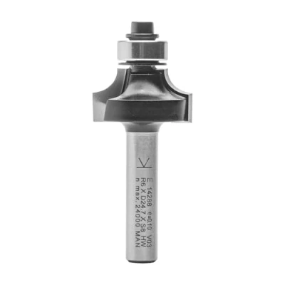 Image de ENT 14288 Fraise à arrondir Carbure, Queue (S) 8 mm, Diamètre (D) 24,7 NL 12,7 R 6 SL 32 avec roulement
