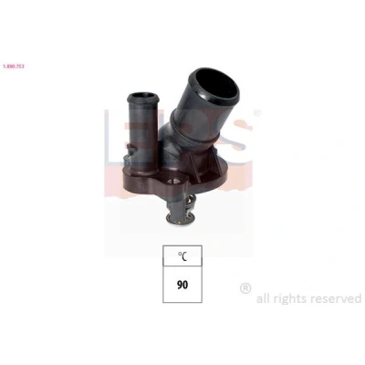 Image de EPS 1.880.753 Thermostat d&#039;eau 90 Made in Italy OE Equivalent avec joint d&#039;étanchéite FORD: S Max Mk1, MONDEO 3, Galaxy Mk2 MPV, VOLVO: V70 3