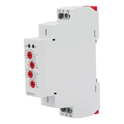 Image de Minuterie à Cycle Asymétrique GRT8 S1 Relais de Répétition du Temps on/Off AC/DC12 240V(50 60Hz)