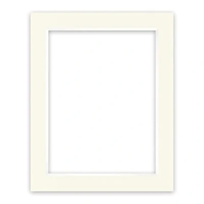 Image de nielsen Conservation Passepartout carton 1,5 mm format extérieur 40x50 cm pour d&#039;image 30x40 blanc ivoire (blanc crème) surface lisse