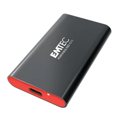 Image de Disque SSD externe USB 3.2 Emtec X210 512Go (Noir/Rouge)