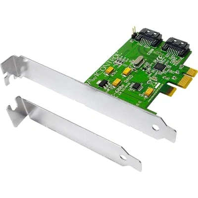 Image de Dawicontrol DC 600e Raid Blister 2 canaux SATA 6G 3 Contrôleur 0 1 JBOD Backup PCI Express 2.0 x1 Sauvegarde LowProfile