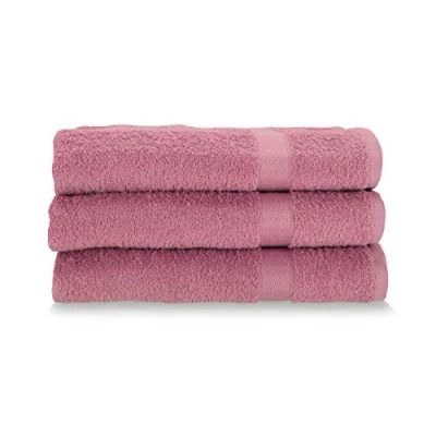 Image de Gabel Lot de 3 Serviettes en Coton Pur hydrophile, 60 x 100 cm, Fuchsia