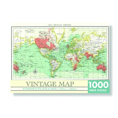 Image de Robert Frederick Jigsaw 1000 Piece Rectangular Vintage MAP, Assorted, 30 x 10 4 cm