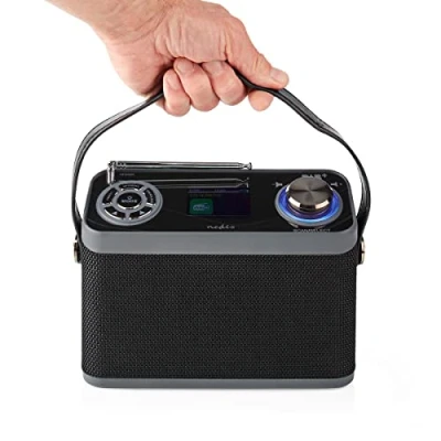 Image de Radio DAB+ Nedis RDDB5200BK Noir Bluetooth Réveil Minuterie de sommeil