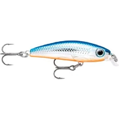 Image de Rapala Leurre de Pêche Ultra Light Minnow Matériel avec Corps Lesté d&#039;Eau Douce Profondeur Nage 0,6 à 0,9m 4cm / 3g Fabriqué en Estonie Silver Blue