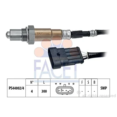Image de FACET 10.7586 Sonde lambda Made in Italy OE Equivalent chauffé, planaire, Filetage prégraissé 4 FIAT: Punto II 3/5 portes, Panda I portes