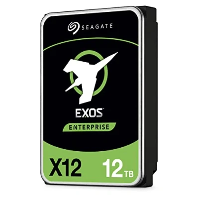 Image de Seagate Exos 12 To, Disque dur interne d’entreprise HDD 3,5 pouces 6 Gbit/s, 128 Mo de mémoire cache, pour entreprise et centre données (ST12000NM0007)