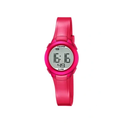 Image de CALYPSO K5677/4 Montre numérique Unisexe avec écran LCD et Bracelet en Plastique Rose