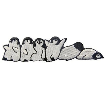 Image de Patch brodé en forme de Pingouin mignon, à coudre ou coller avec fer repasser