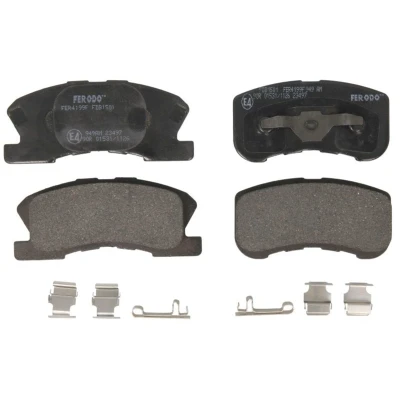 Image de FERODO PREMIER FDB1501 Jeu de plaquettes frein avec indicateur d&#039;usure clip piston accessoires DAIHATSU: Move, Sirion I, YRV