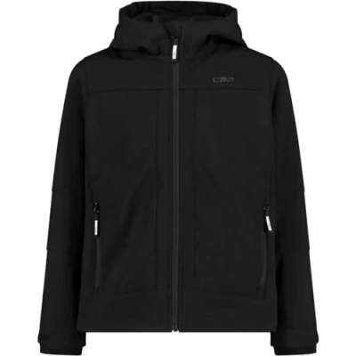Image de CMP KID Jacket FIX HOOD Unisex Veste softshell pour enfants, Taille: 92, Nero