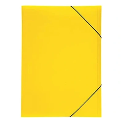 Image de Pagna Lucy Couleurs Dossier avec à élastique Fasteners A3 polypropylène 3 Inside Flaps Jaune