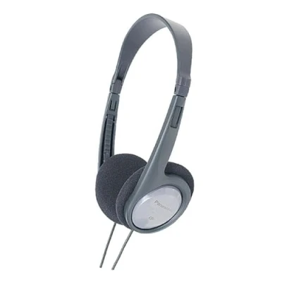 Image de Panasonic RP HT090 I Casque Audio (HP 30mm, Cordon 5m avec contrôleur de Volume, Adaptateur Jack 6,3 mm, Léger, Idéal TV) Gris Version Française Argent