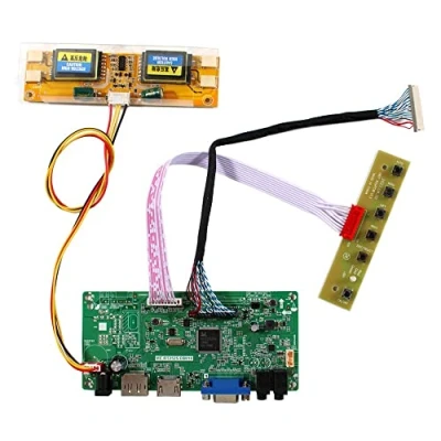 Image de VSDISPLAY HD MI DP VGA Carte contrôleur audio pour écran LCD 17&quot; 19&quot; LTM170EX LTM170E8 LTM190E4 1280 x 1024 30 broches 4CCFL lvds