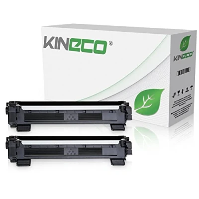 Image de Kineco Pack de 2 Cartouches toner compatible avec Brother TN1050 HC noir DCP 1510 MFC 1810 HL 1112 1815 1110 1512 1201 1601 A 1610 W 1612 1616 NW R 1210 1211 1212 1910 1911