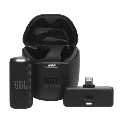 Image de JBL Quantum Stream Wireless, Micro cravate portable sans fil, connexion lightning, compatible avec les appareils Apple, jusqu&#039;à 24 heures d&#039;enregistrement, en noir