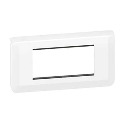 Image de Legrand Plaque Mosaic avec support pour 4 modules montage horizontal blanc