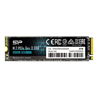Image de Silicon Power P34A60 2 To M.2 PCI Express 3.0 NVMe 3D NAND Neuf