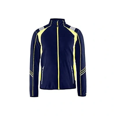 Image de Blaklader 49931010 VESTE EN MICROPOLAIRE, Bleu marin/jaune, taille XXXL