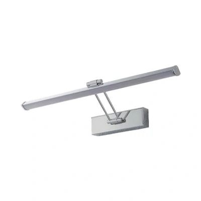 Image de LED Applique Murale Sanya (Moderne) en Argent Métal e. a. pour salle de bain (1 lampe,à), Luminaire bain, Lampe WC
