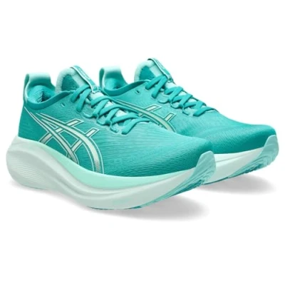 Image de Asics Gelnimbus 27 Chaussures de running sur route, Femme, Taille: 45, Light ube/dark ube Tissu / matière synthétique